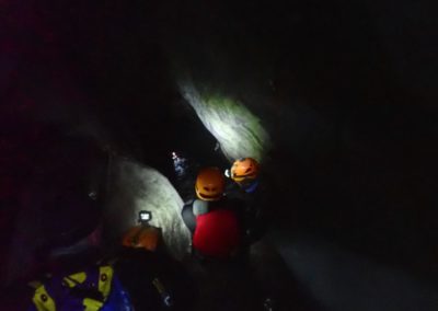 Trentino Canyoning in NotturnaCanyoning Palvico by night